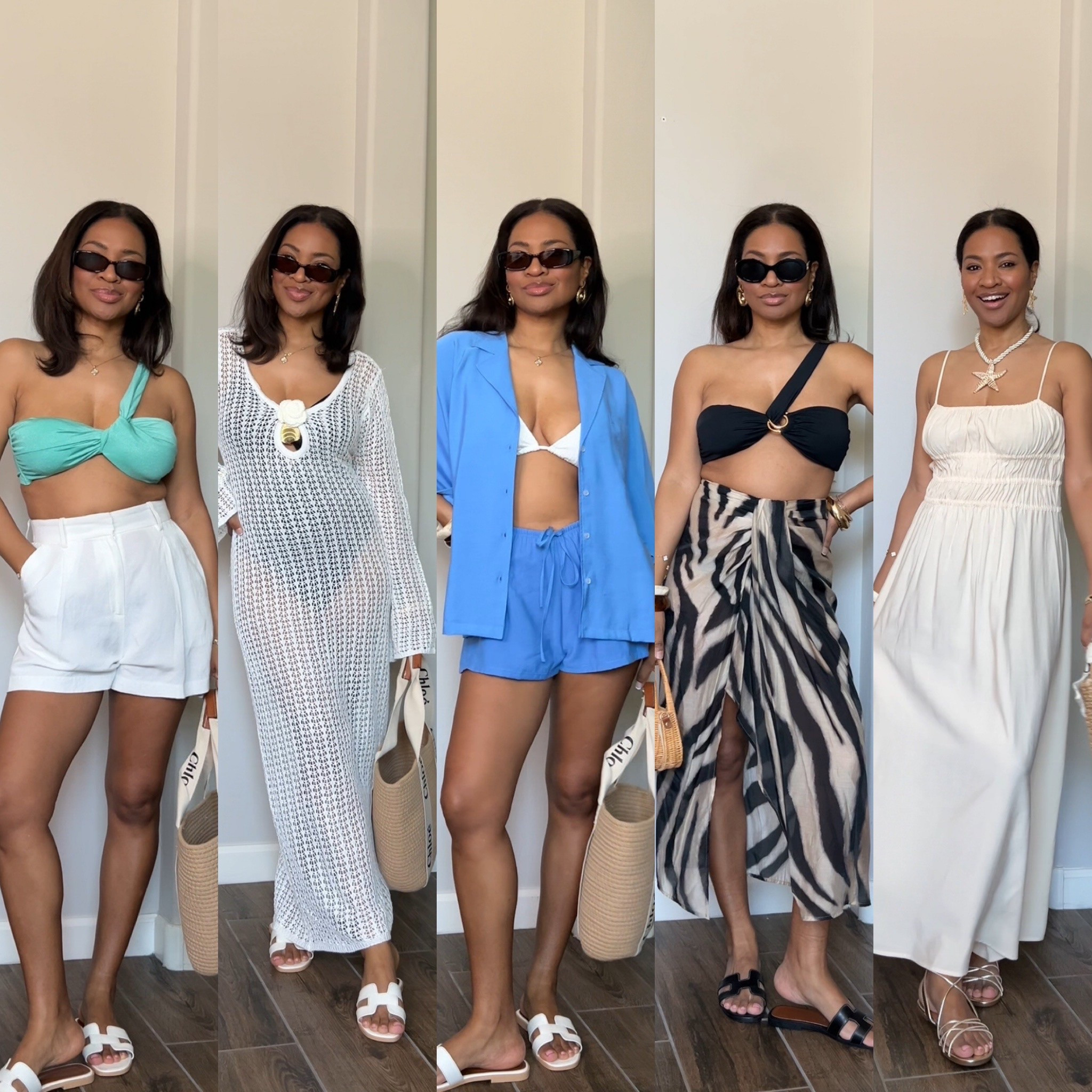 Beach outfits from Zara and one from Target! Wearing a medium in all swimwear! Small in coverup and dress 

#LTKSwim #LTKFindsUnder100 #LTKFindsUnder50
