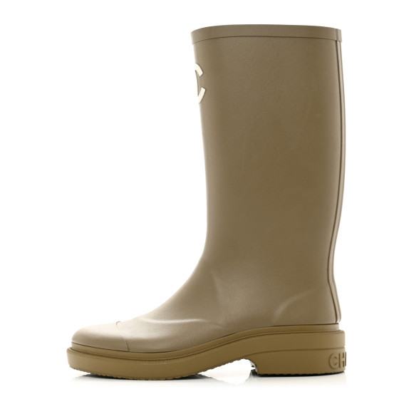 Caoutchouk CC High Boots 36 Dark Beige | FASHIONPHILE (US)