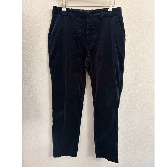 NEW GAP Navy Blue Downtown Velvet Ankle Dress Pants Women's 8 Trousers STRETCH | Poshmark