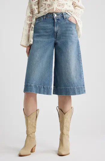 High Waist Culotte Wide Leg Jeans | Nordstrom