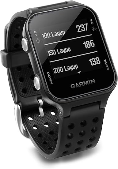 Garmin Approach S20, GPS Golf Watch with Step Tracking, Preloaded Courses, Black | Amazon (US)