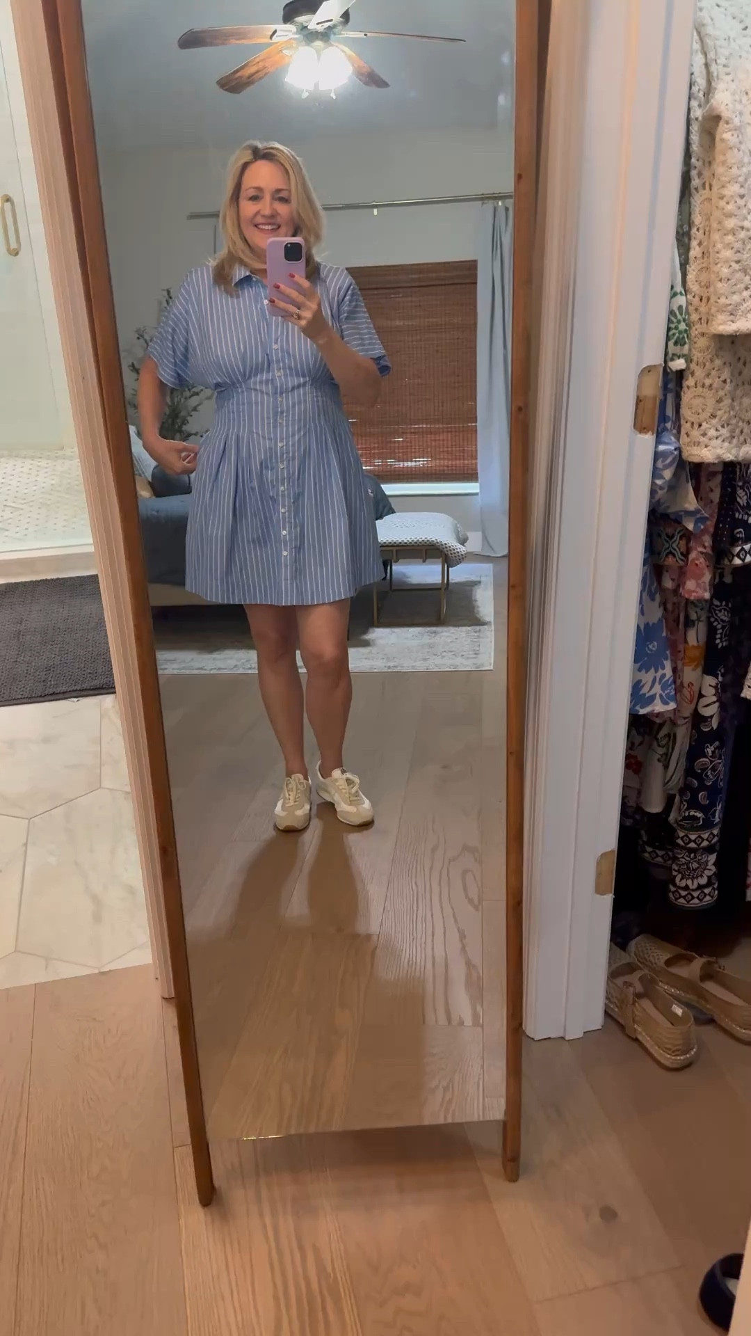 Spring dress and sneakers 

#LTKSeasonal #LTKootd #LTKMidsize