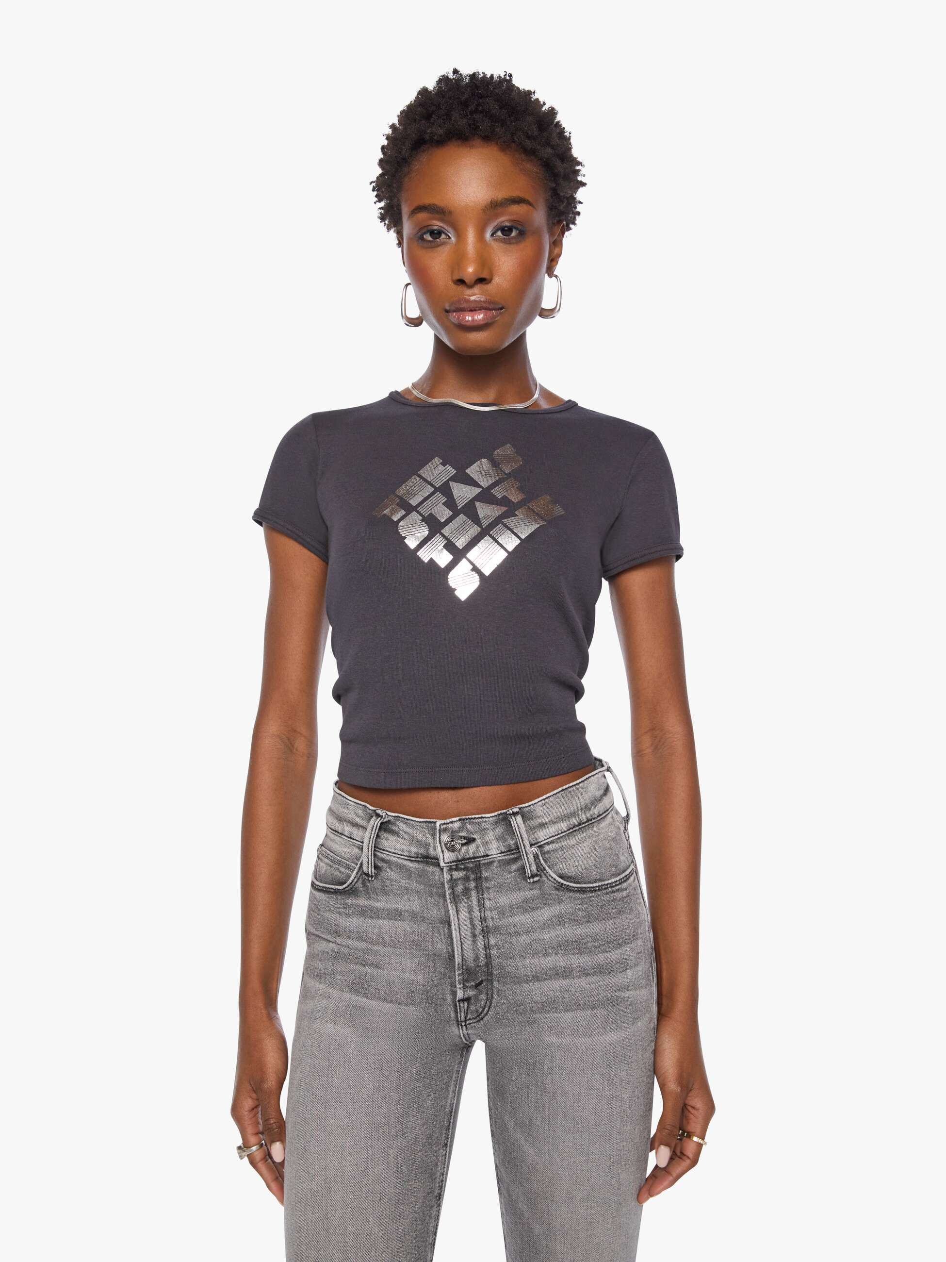 The Itty Bitty Ringer - Dazzle Me | Mother Denim