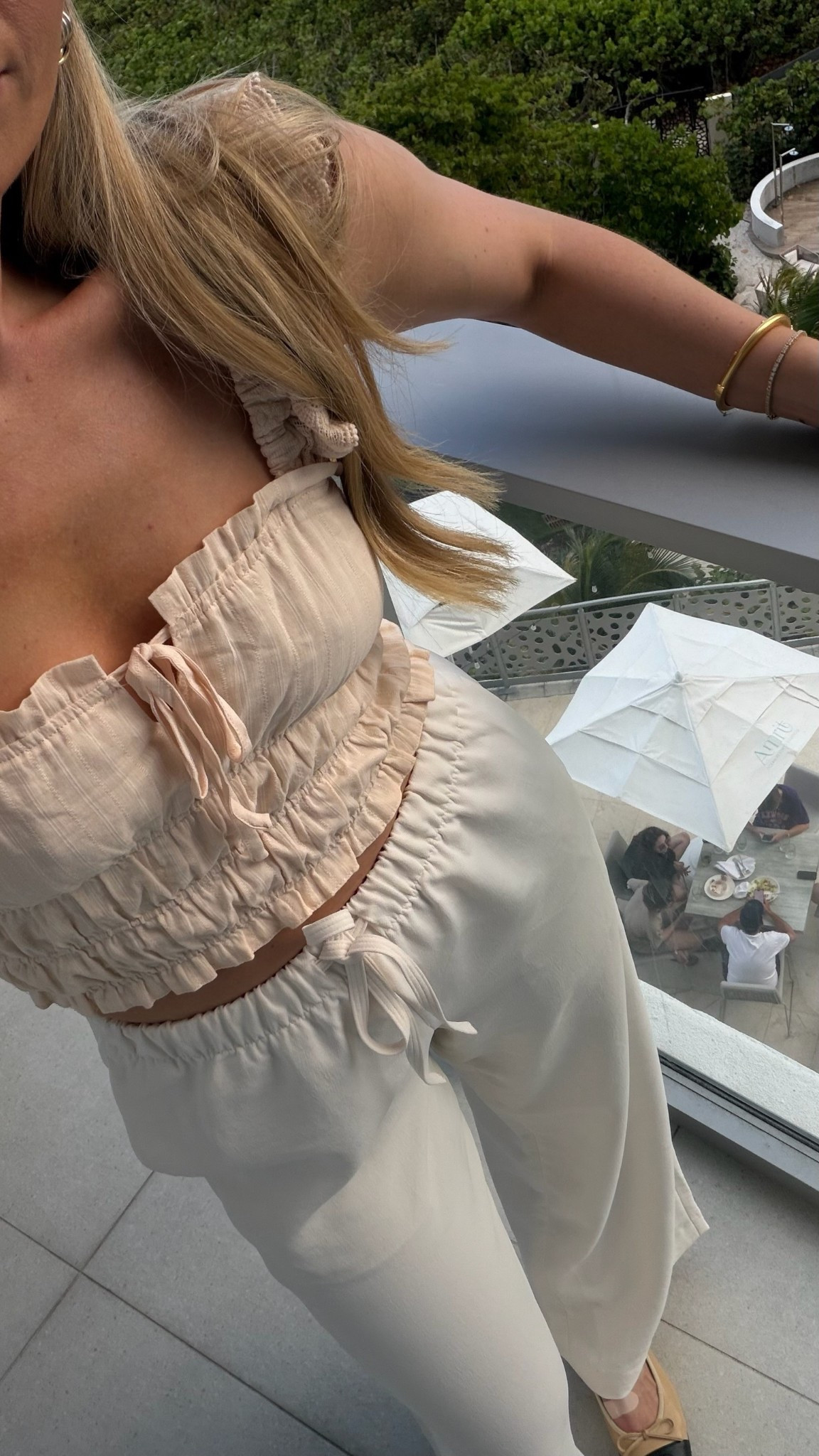 Aritzia lodge pants, spring outfit, beach outfit women, beach vacation outfit, Aritzia pants outfit, spring top outfit women, casual beach outfit women, chic vacation outfit, lightweight spring outfit, neutral beach outfit, what to wear to the beach women

#LTKdayinmylife #LTKSeasonal #LTKootd