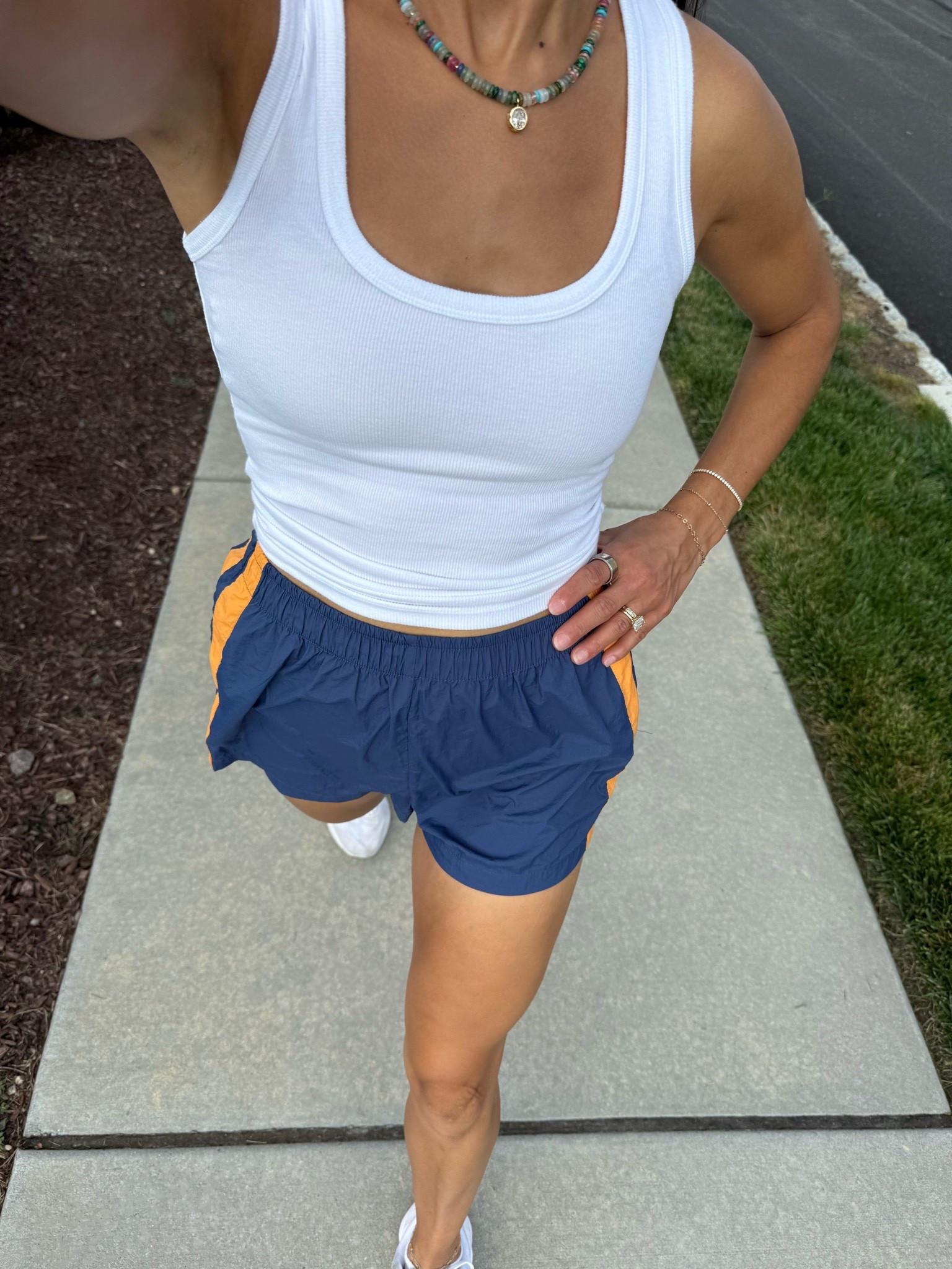 walk outfit! wearing size small in tank

#LTKootd #LTKfitnessgoals #LTKActive