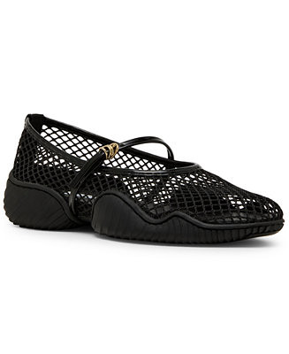 Steve Madden Women's Vickee Mesh Mary-Jane Sneakerina Flats - Macy's | Macy's