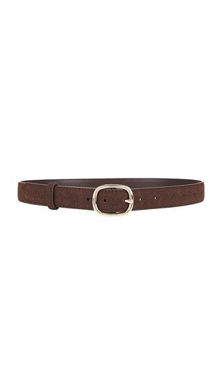 SHASHI Kelly Oval Buckle Belt in Brown. | Revolve Clothing (Global)