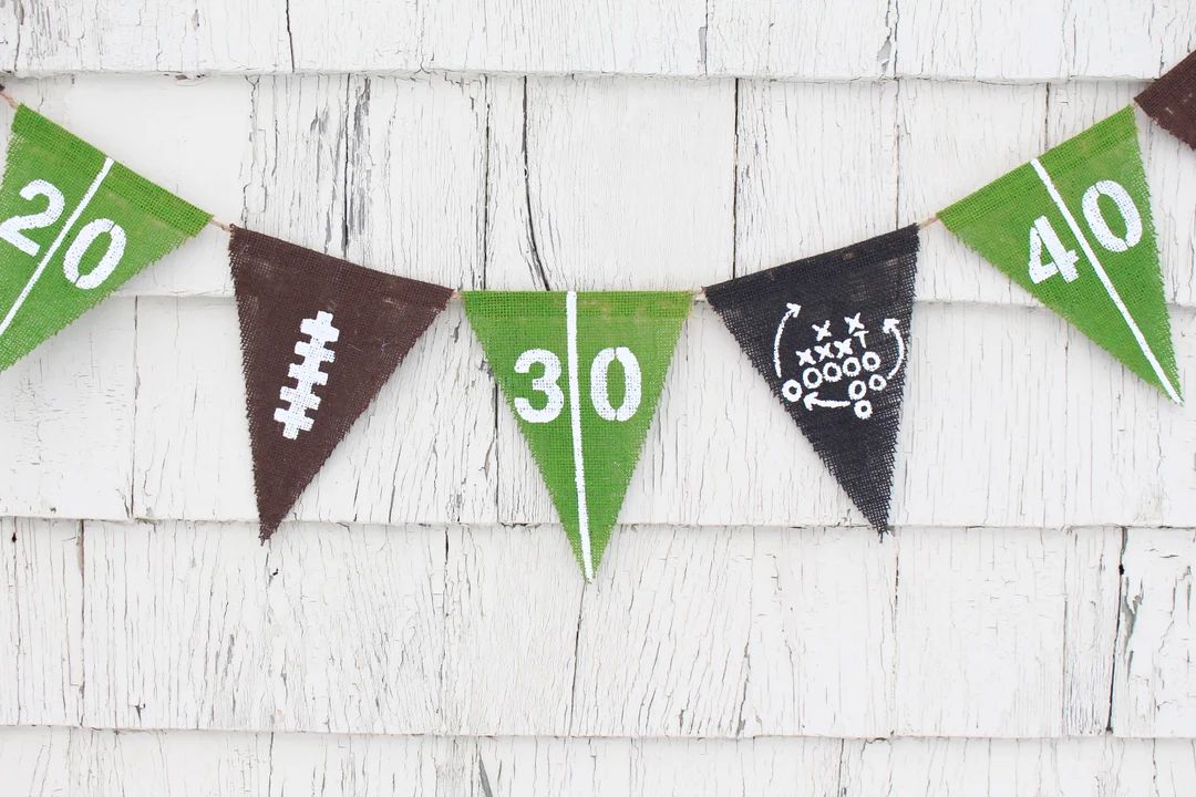 Superbowl Party Decorations Football Birthday Party - Etsy | Etsy (US)