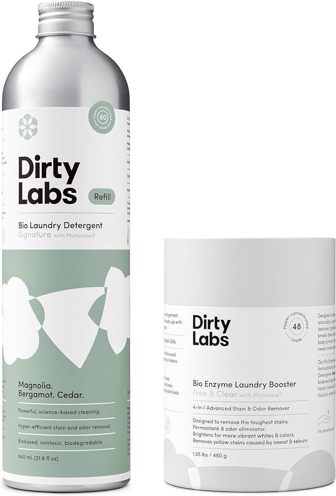 Dirty Labs | Signature Sustainable Set | Signature 80 Loads & Bio-Enzyme Booster | Hyper-Concentr... | Amazon (US)