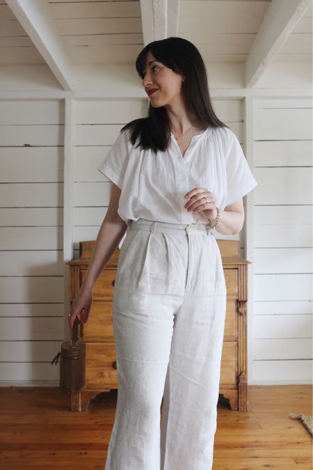 The Willow Blouse, my favourite summer top is back in stock (in most sizes). I love this piece for hot weather and wear it fully tucked into linen trousers. 

Use LEE15 for 15% Off 

True to size for a relaxed fit. I wear a small  



#LTKSeasonal