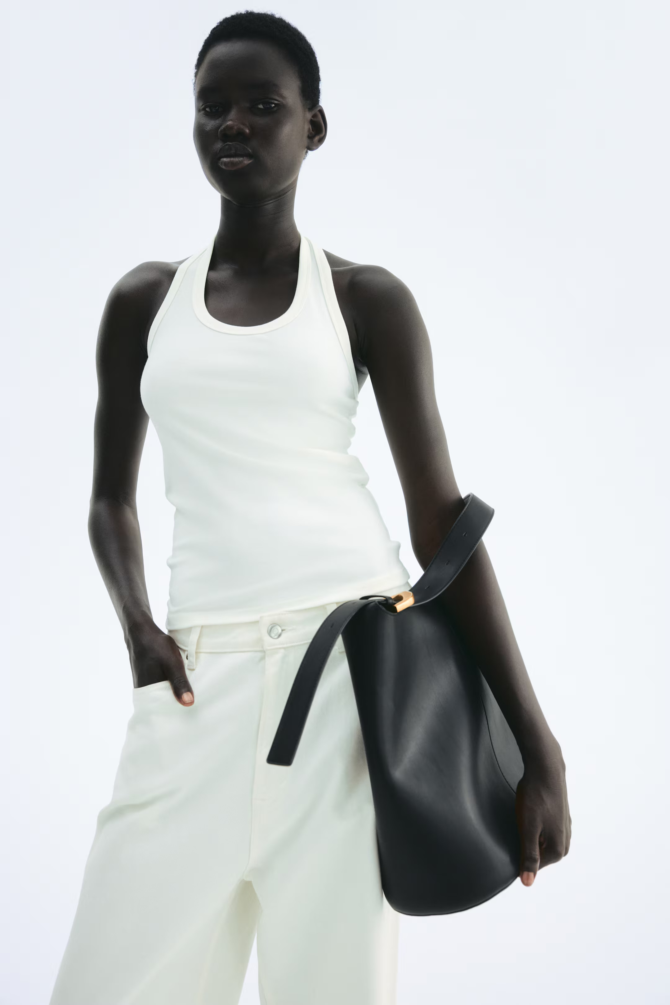 Pima cotton halterneck top | H&M (UK, MY, IN, SG, PH, TW, HK)