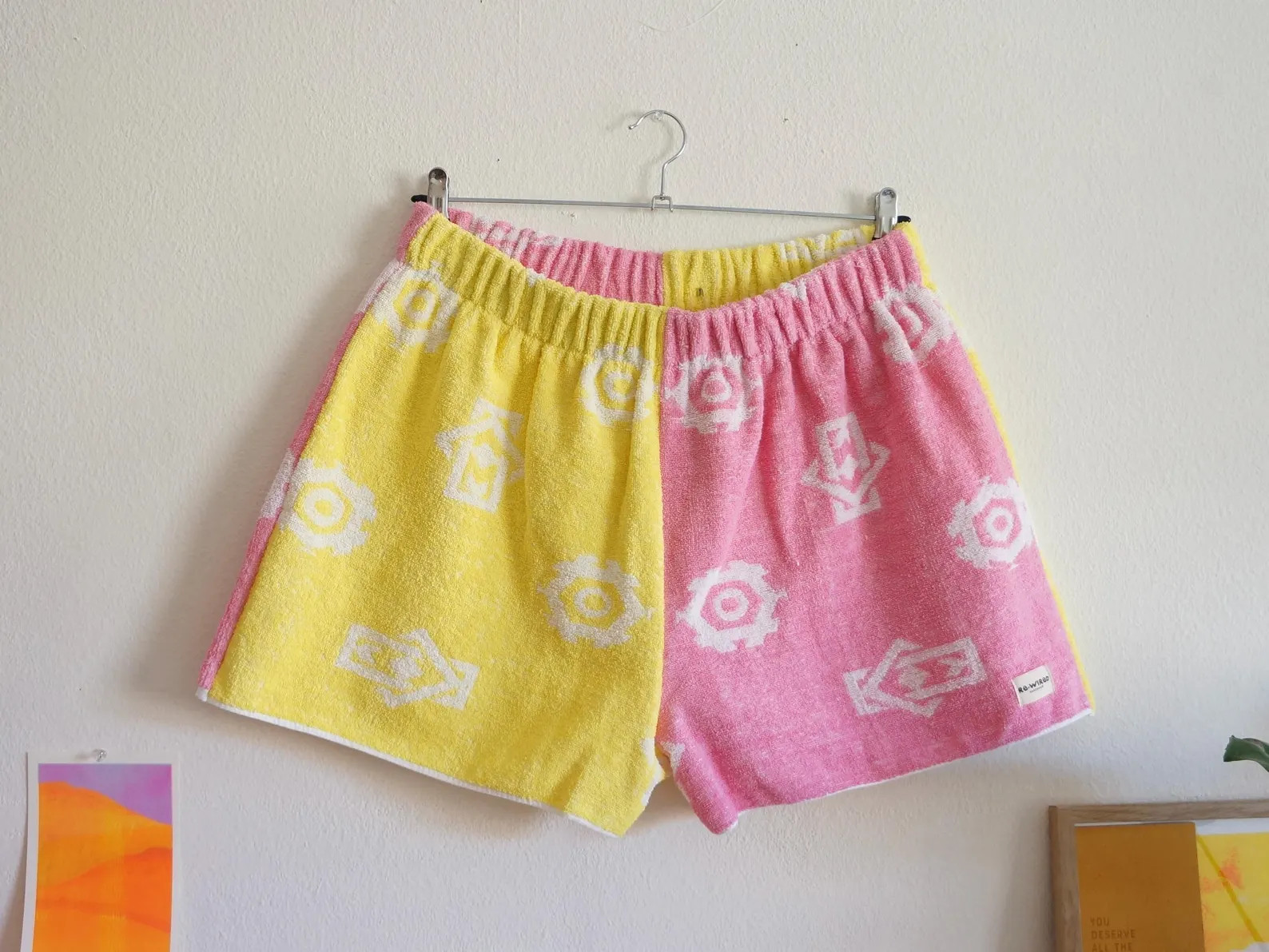L/XL - Handmade Upcycled Towel Shorts - Colourful Vintage Beach Shorts - Sauna Shorts From Upcycl... | Etsy (Global)