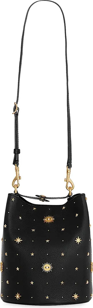 Evil Eye Studded Leather Bucket Bag | Nordstrom