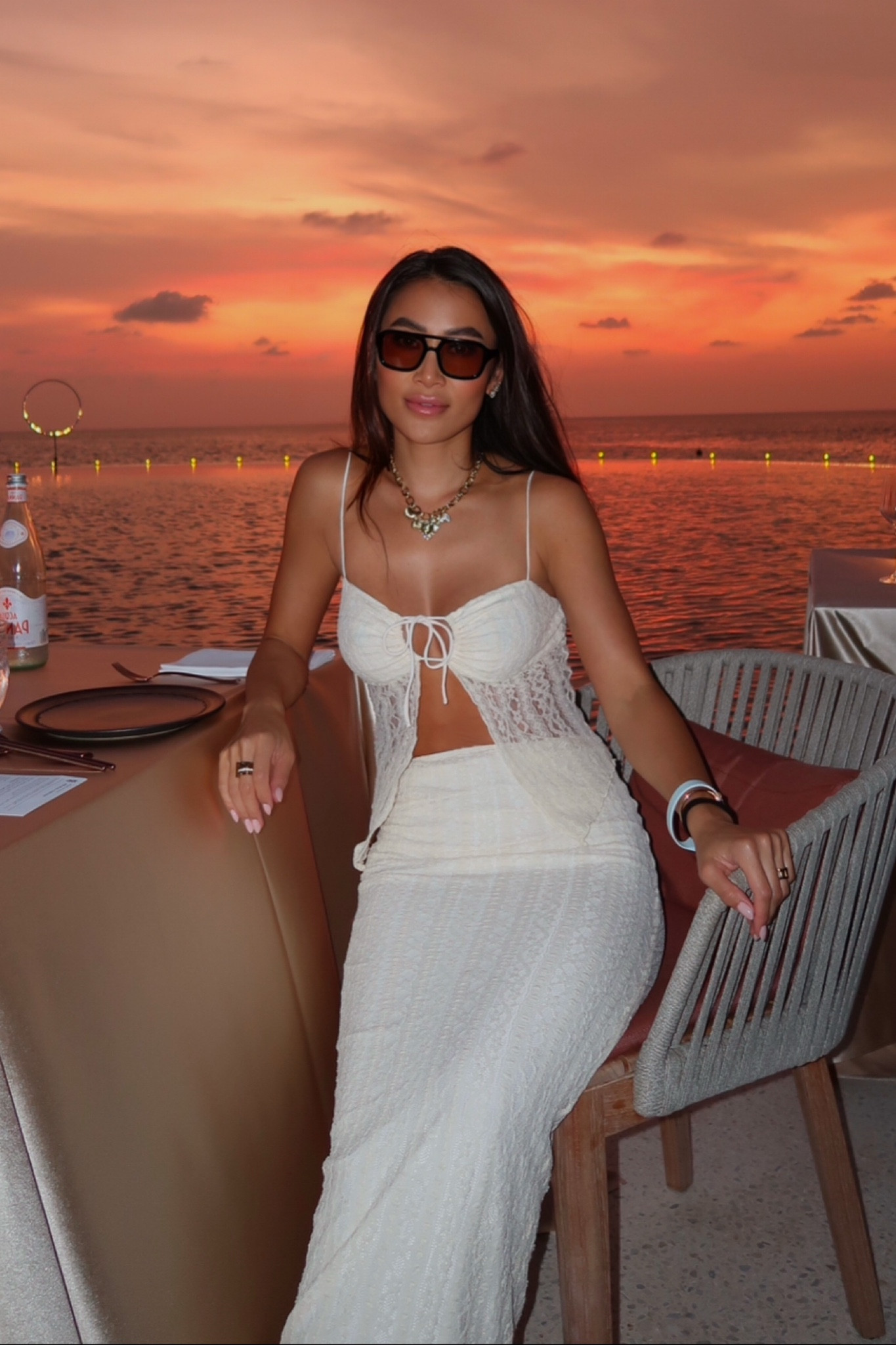 Vacation white-set. Wearing size XS 

#LTKTravel #LTKSeasonal #LTKFindsUnder100