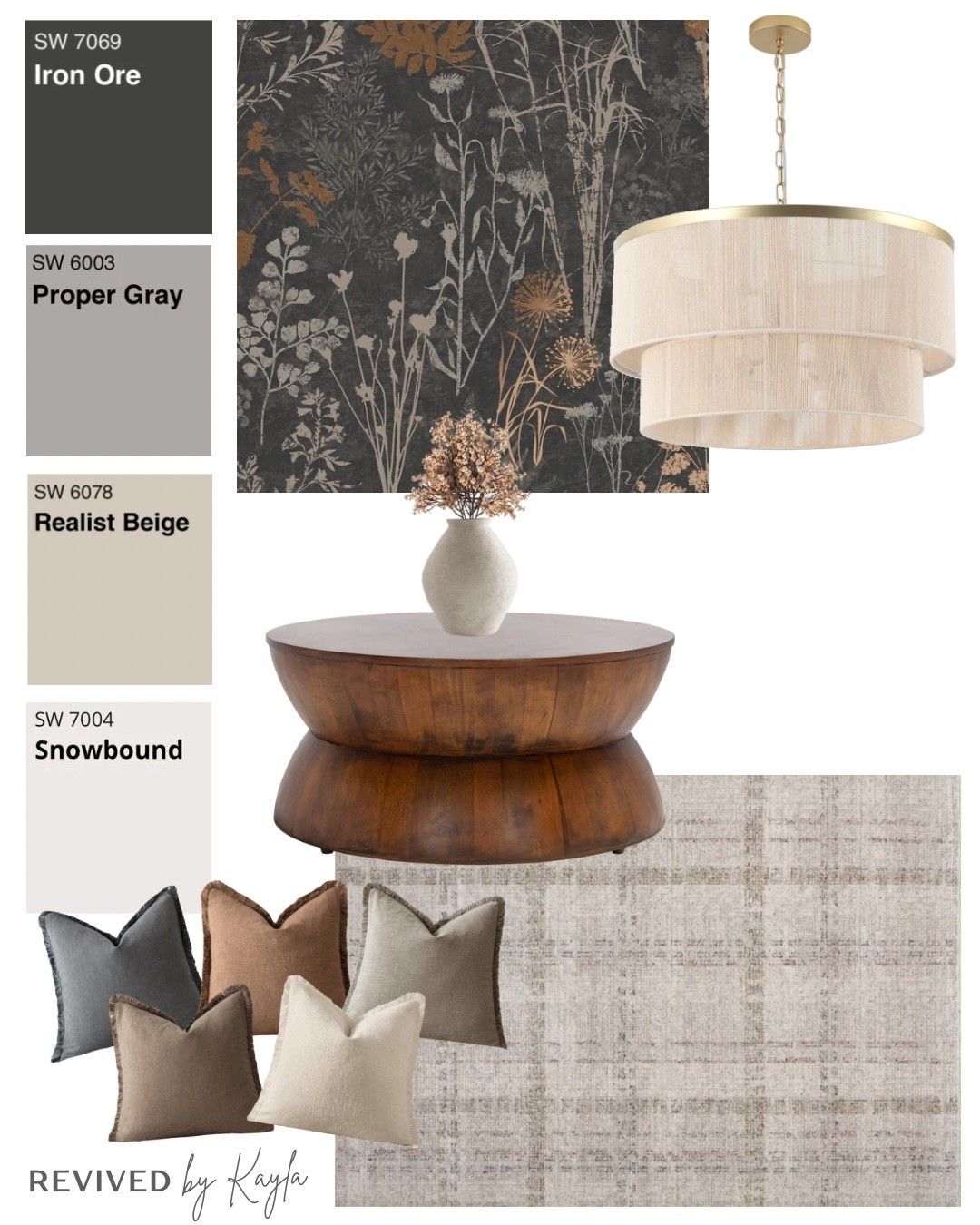 Grey, brown, and beige moody neutral living room color palette design with paint colors from Sherwin Williams 🖤

#livingroomdecor #livingroomdesign #livingroomfurniture #homedecor #homedesign #homeinspo #inspiration #moody #neutral #modern #amazon #wayfair #amazonhome #amazonfinds #paintcolors #swironore #cozy #fall

#LTKHome #LTKFindsUnder50 #LTKFindsUnder100