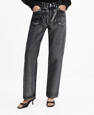 Women's Straight Foil Jeans | Macy's