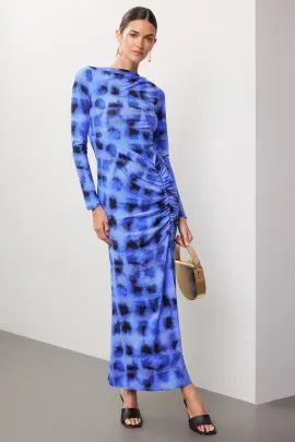 Shibori Ruched Dress | Rent the Runway