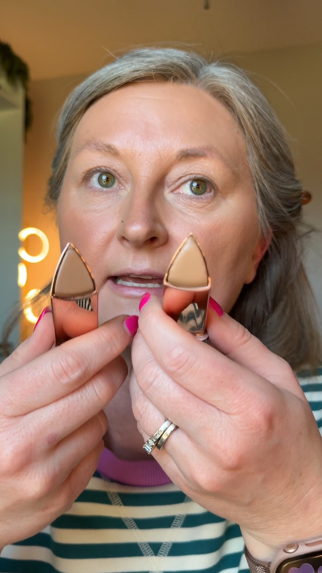 If you’ve been stuck trying to decide between Harmony and Motivate, this one’s for you. I’m showing both shades side by side so you can really see the difference and figure out which works best for your skin tone. These bronzing sticks make contouring so easy — especially if you’ve got a round face like me and want a little extra definition without overthinking it.

#lysbeauty #creambronzer #makeupover40 #beautyinmy40s #easycontour

#LTKselfcare #LTKBeauty