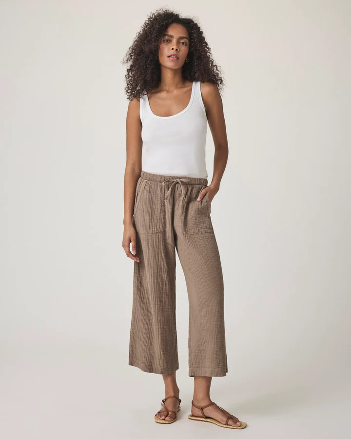 Kit Gauze Crochet Palazzo Pant | Splendid