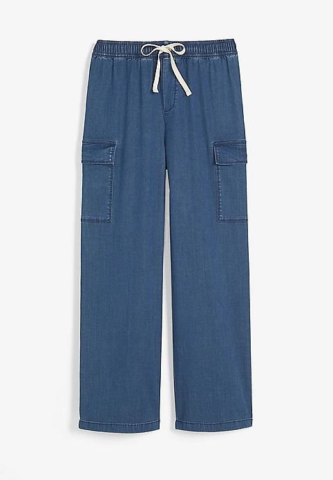 Girls Chambray Cargo Pant | Maurices
