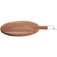 Orsina Socorro Large Round Acacia Wood Board in Natural | Debenhams UK