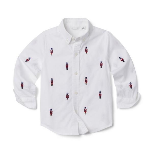 Embroidered Nutcracker Oxford Shirt | Janie and Jack