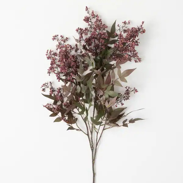 Sullivans Artificial Dusty Plum-Colored Berry Bush 47"H Purple - 10"L x 4"W x 47"H | Bed Bath & Beyond