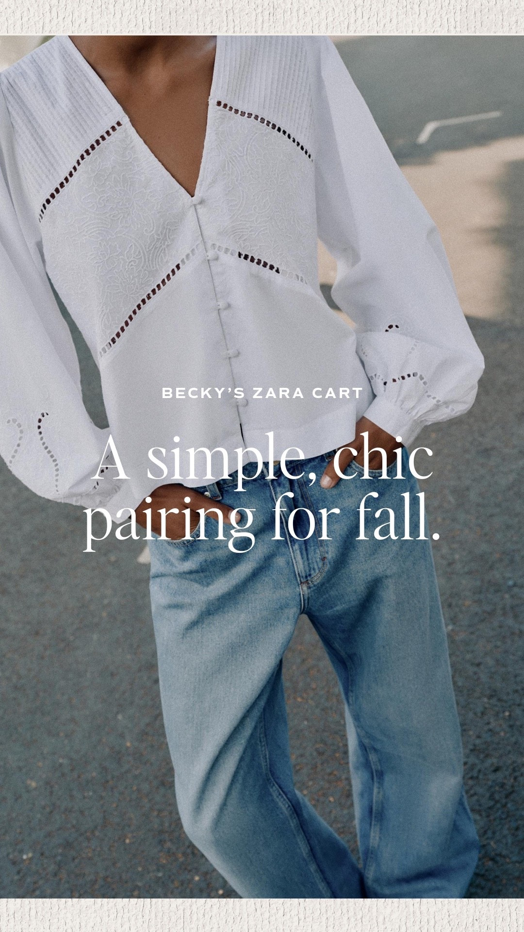 You can’t go wrong with a white top and jeans, but this @Zara pairing is so chic.

#LTKjeans #LTKstyletip