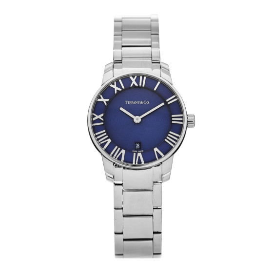 Stainless Steel 29mm Atlas 2-Hand Quartz Watch Blue Azure | FASHIONPHILE (US)