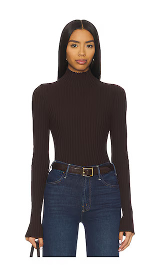 Magnolia Turtleneck in Chocolate | Revolve Clothing (Global)