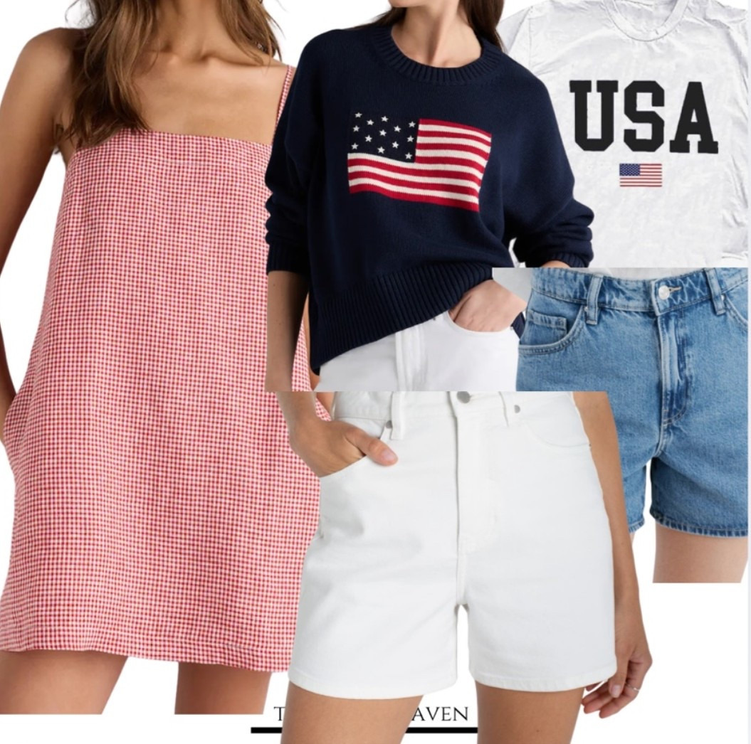 Love this red gingham dress!! Comes in blue, black gingham, solid red, solid black, white, etc! But how cute for the 4th of July?!


Patriotic outfit, red white and blue, Fourth of July outfits, Amazon finds, Amazon fashion, quince finds, quince outfits, target fashion, Walmart fashion, outdoor decor, home decor, 4th of July shirts, Jean shorts, USA outfits, flag sweater, summer outfits, white jean shorts, summer