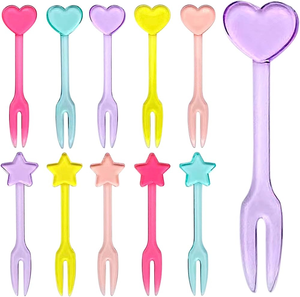 GET FRESH Forks for Kids – 30 - Picks for Kids Fruit Forks Bento Box Picks Reusable Mini Toothp... | Amazon (US)