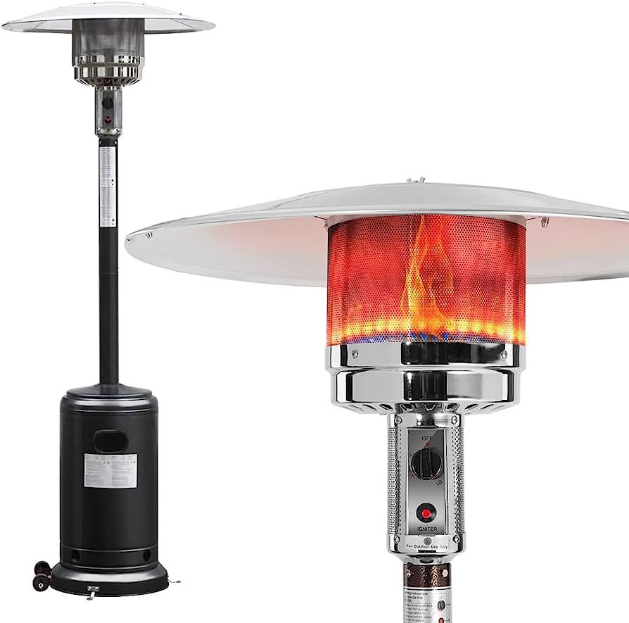 Patio Heater, KEZATO 48,000 BTU Propane Outdoor Patio Heater for Residential or Commercial Use 87... | Amazon (US)