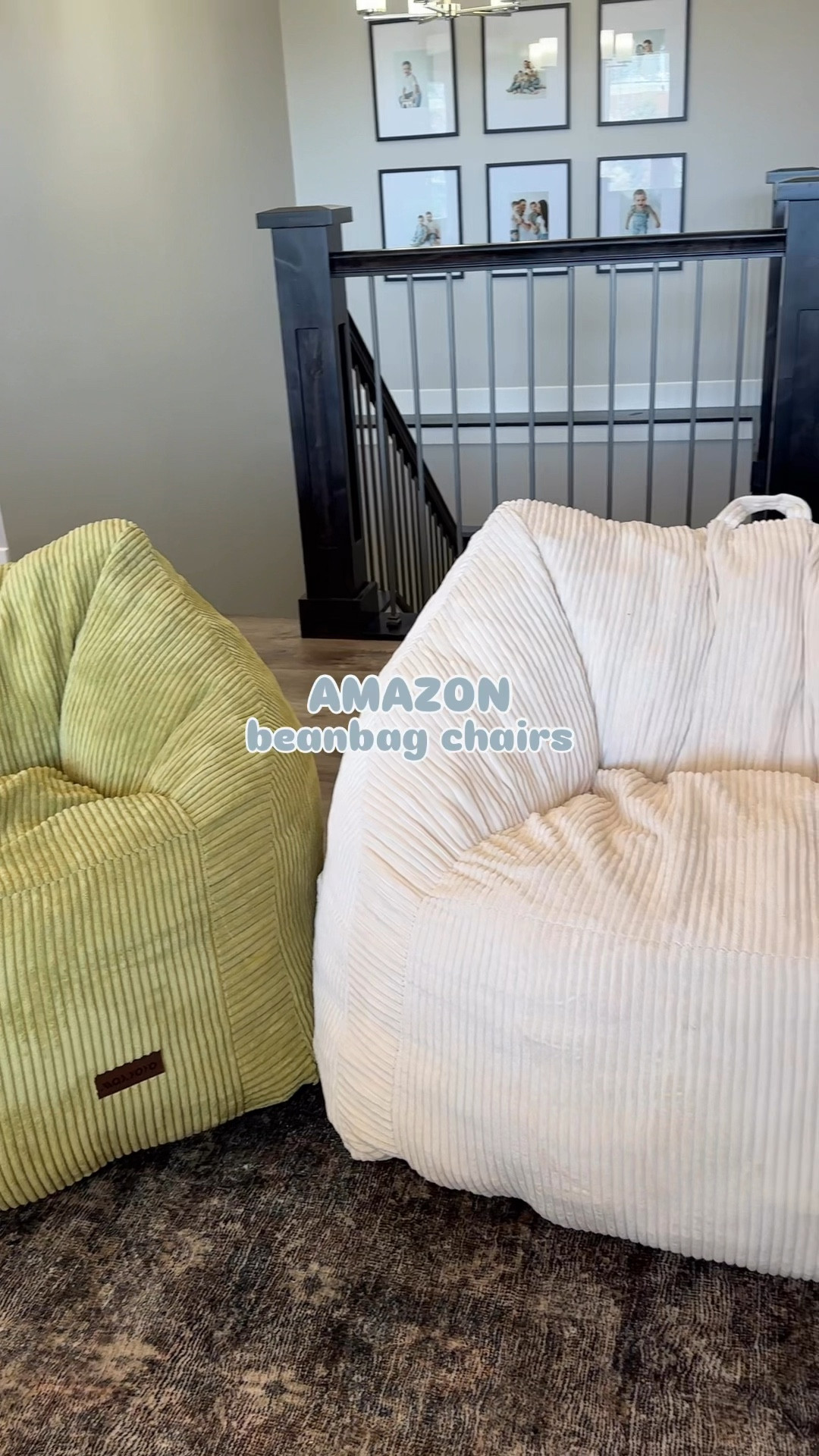 Amazon beanbag chairs for kids and teens! A comfy and fun spot for lounging and hanging out ☁️🩵 Multiple colors and under $150! 

#LTKHome #LTKFamily #LTKKids