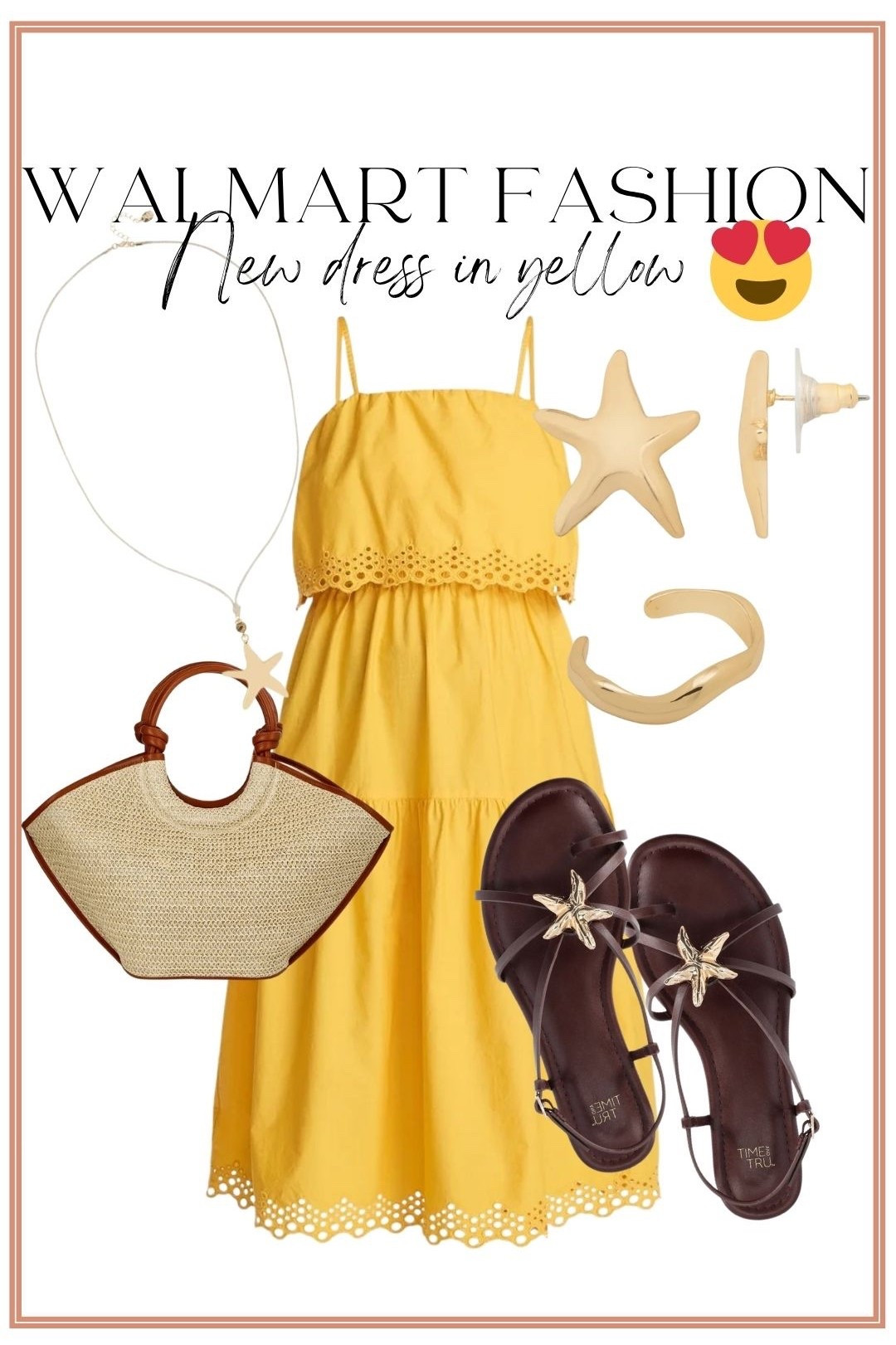 This yellow dress moment on Walmart = pure sunshine ☀️💛

The eyelet detail + flowy fit is SO flattering and looks way more expensive than it is… the perfect easy throw-on dress for spring and summer

Paired it with the new starfish sandals and coastal-inspired accessories for the cutest beachy vibe 🐚✨

This is the kind of outfit you’ll wear on repeat—brunch, vacation, church, or everyday mom life

Runs true to size and such a good find for the price 🙌

#walmartfashion #walmartstyle #springoutfits #summeroutfits #yellowdress #affordablestyle #momstyle #everydayoutfit #coastalvibes #beachystyle #ootd #styleinspo #budgetfashion #walmartnewarrivals #dressseason


#LTKPetite #LTKootd