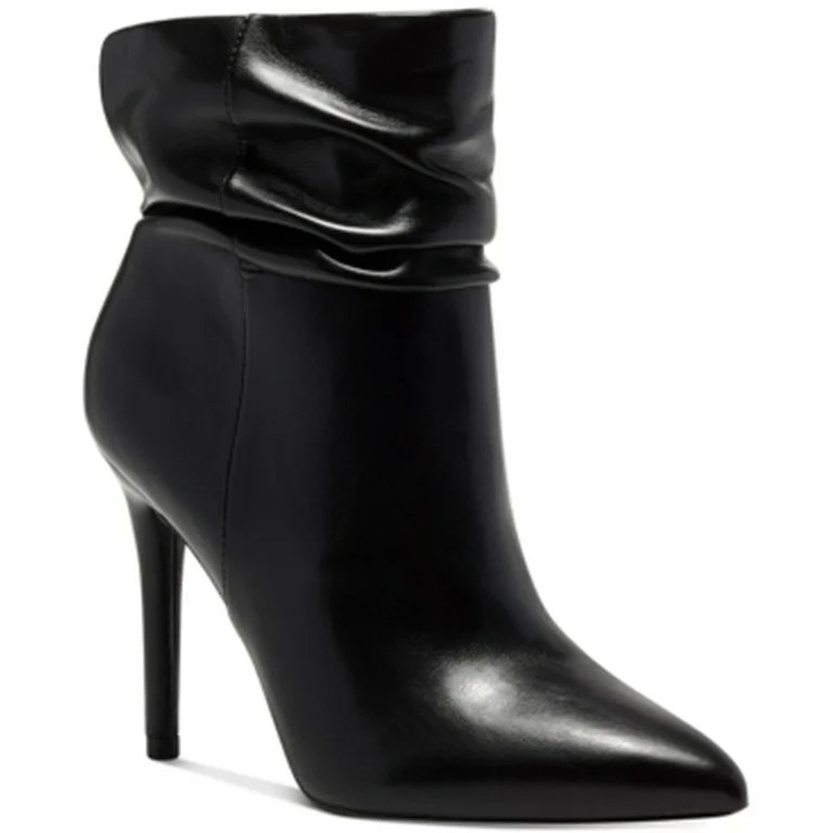 Jessica Simpson Womens Lalie Dress Booties Black Pu 7M | Walmart (US)