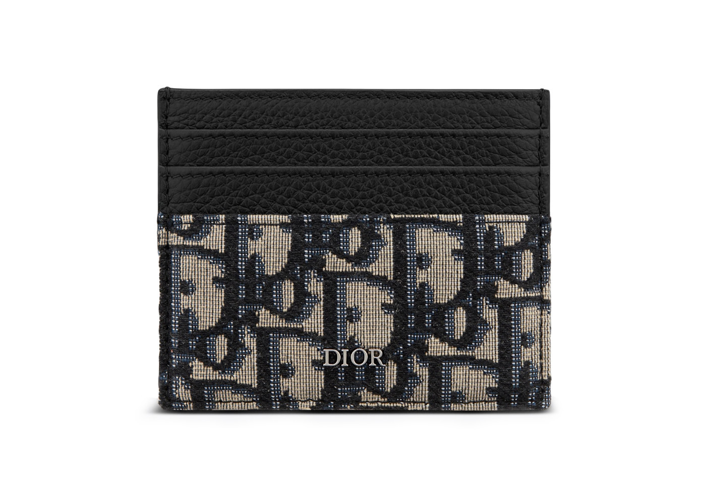 Men's Dior Oblique Jacquard (6 Slot) Card Holder in Beige Black | StockX
