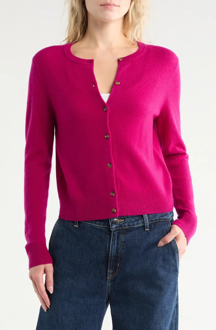 Cashmere Crewneck Cardigan | Nordstrom Rack