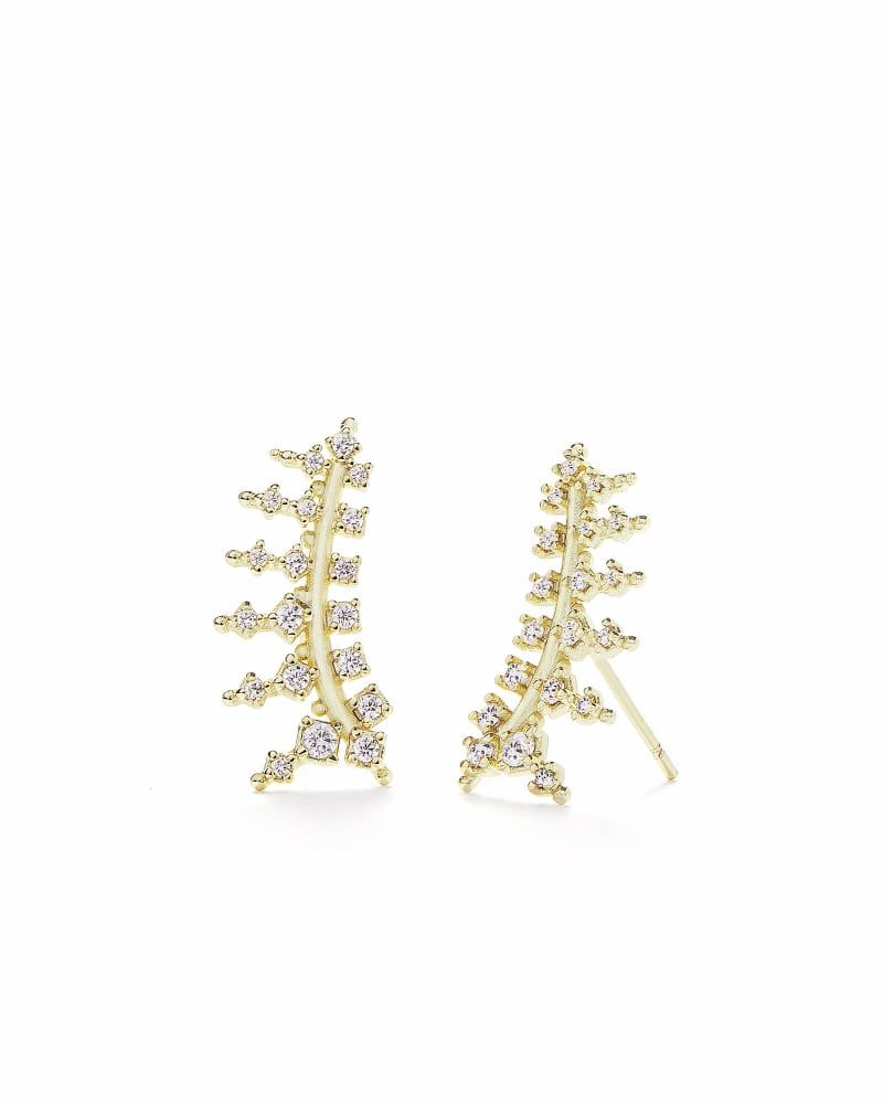 Laurie Ear Climbers in Gold | Kendra Scott