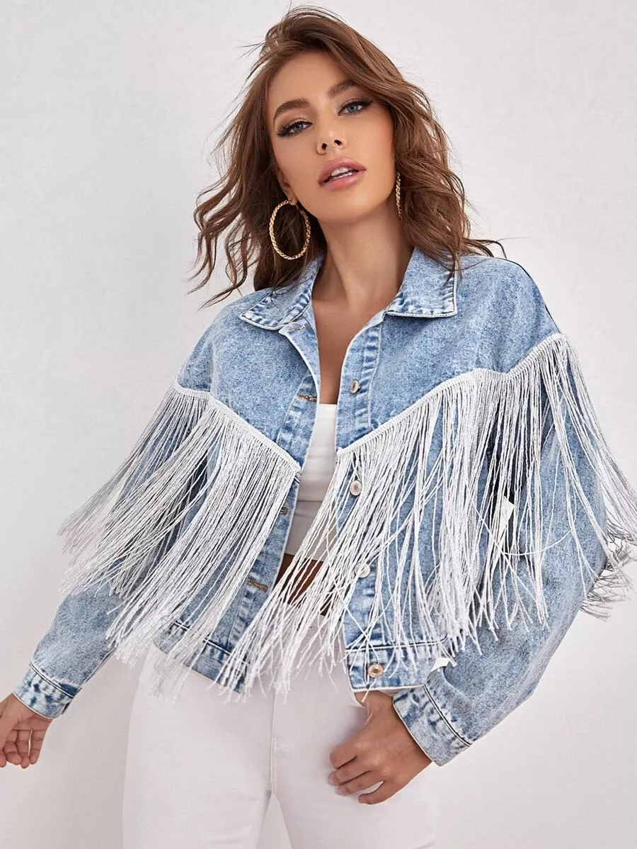 Denim Jacket Blazer Women western … curated on LTK