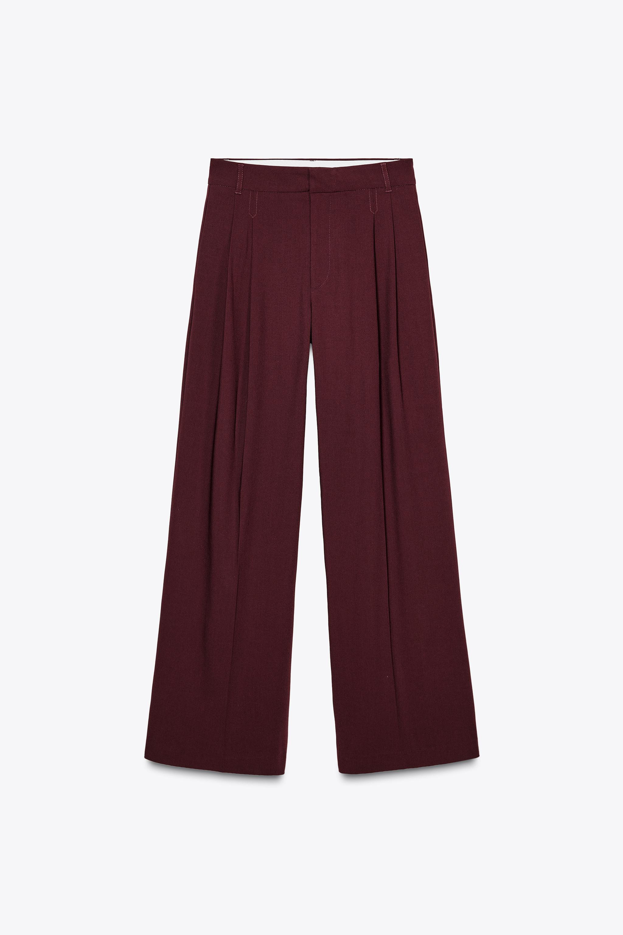 TROUSERS WITH DOUBLE PLEAT | Zara UK