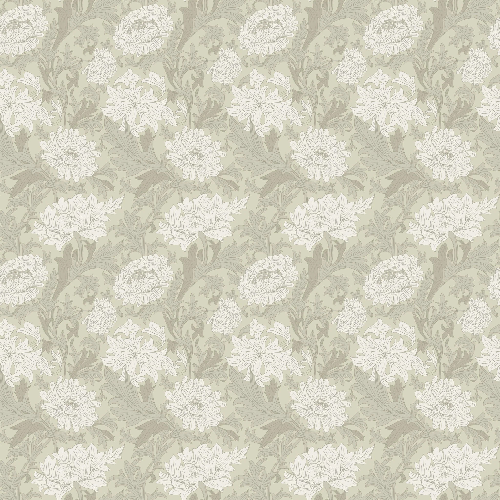 Olivia Floral in Pistachio | North and Finch