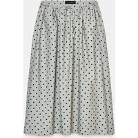 Zara - Polka Dot Midi Skirt - Mid-Grey - Xl - Woman | Zara UK