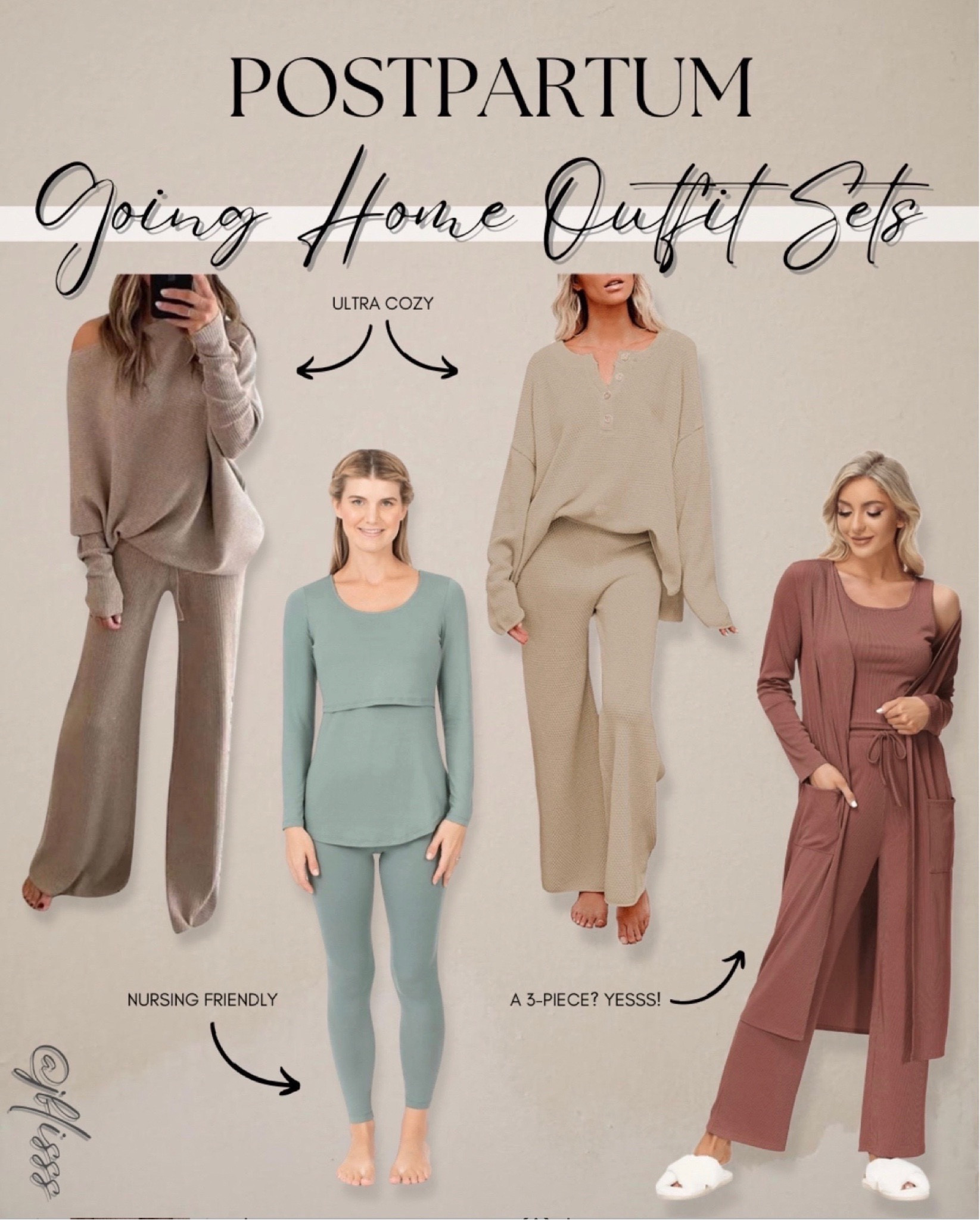 MY MOST POPULAR POSTPARTUM POST! These comfy sets are perfect to keep you comfy, stylish, and looking amazing for all your going-home photos! 

Postpartum outfits for going home
Hospital going home outfits for new moms
Comfortable postpartum clothing for leaving the hospital
Nursing-friendly outfits for going home after delivery
Stylish postpartum outfits for new moms
Postpartum loungewear for leaving the hospital
Maternity outfits for going home from the hospital
Affordable postpartum outfits for new moms
Postpartum outfits for c-section recovery
Comfortable and cute outfits for leaving the hospital after giving birth

#LTKBaby #LTKBump