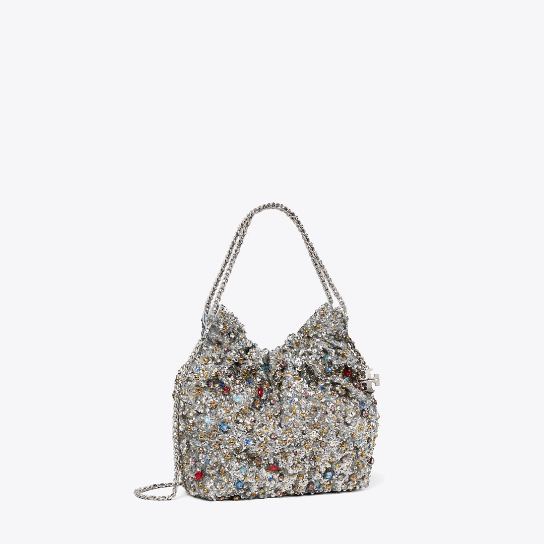 Tory Burch Mini Fleming Embellished Hobo Bag | Tory Burch (US)