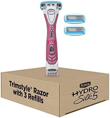 Schick Hydro Silk TrimStyle Moisturizing Razor for Women with Bikini Trimmer and 3 Refills | Amazon (US)