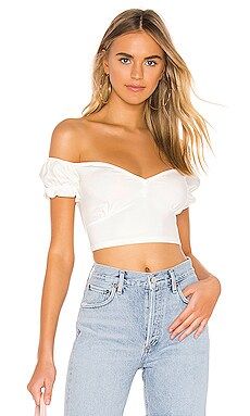 Lovers and Friends Courtney Top in White from Revolve.com | Revolve Clothing (Global)