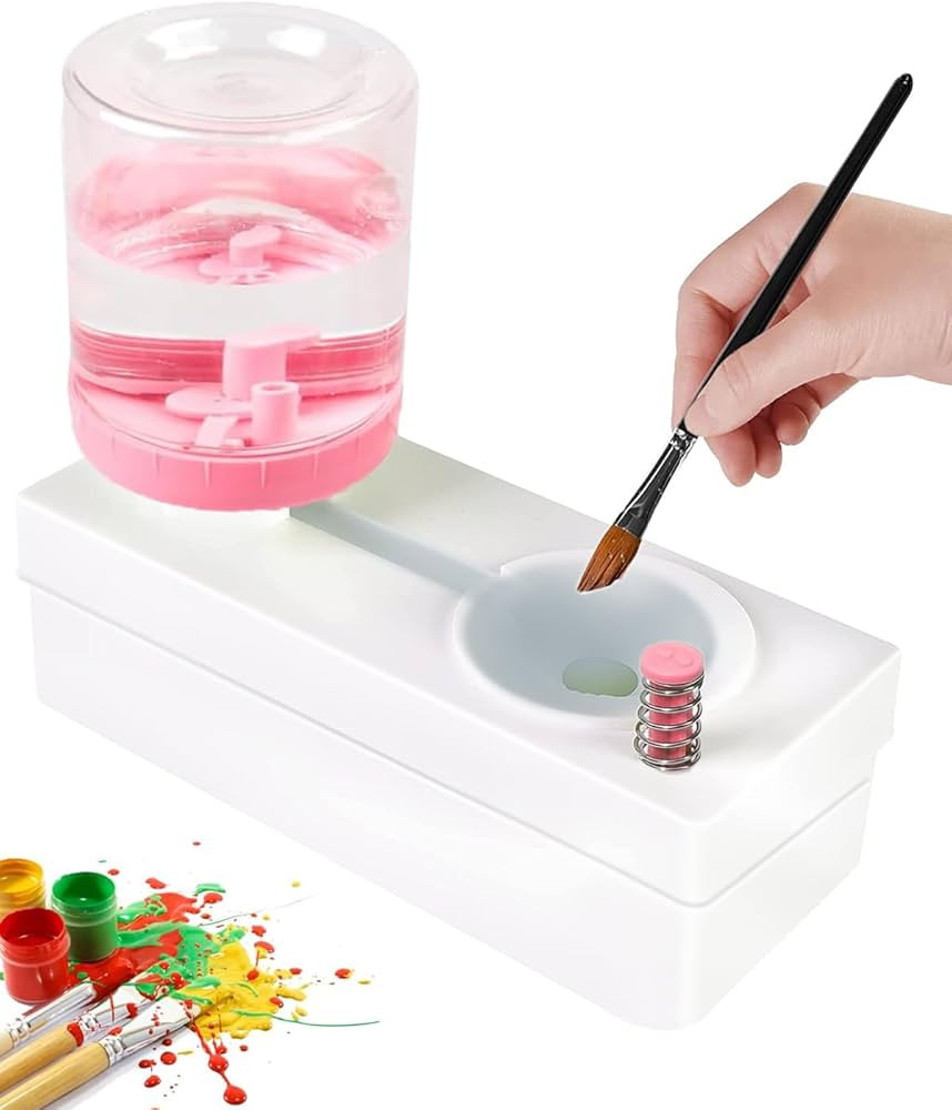 New Paint Brush Cleaner Tools, Brush Rinser Cup Painting Running Water Circulation Art Supplies f... | Amazon (US)