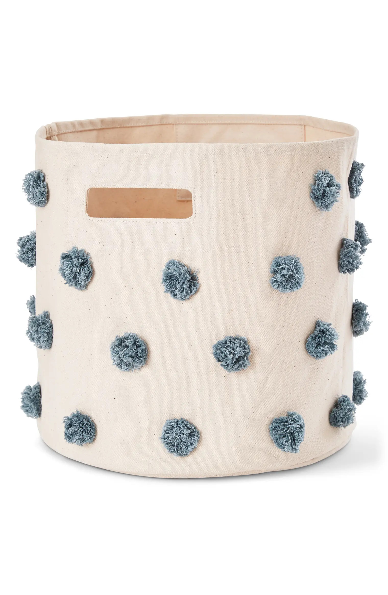 Pompom Canvas Bin | Nordstrom