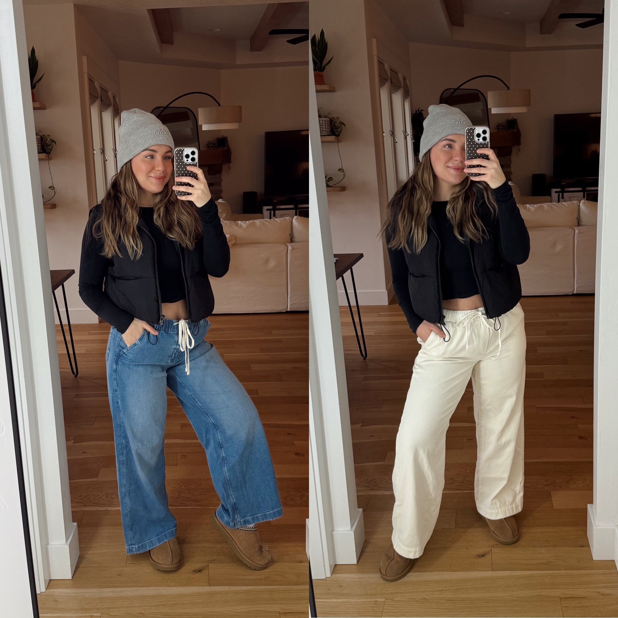 These AE pull on pants!!👖 Look put together without sacrificing comfort 👏🏼 Wearing smalls - they fit oversized! 

#LTKmomlife #LTKootd #LTKgrwm